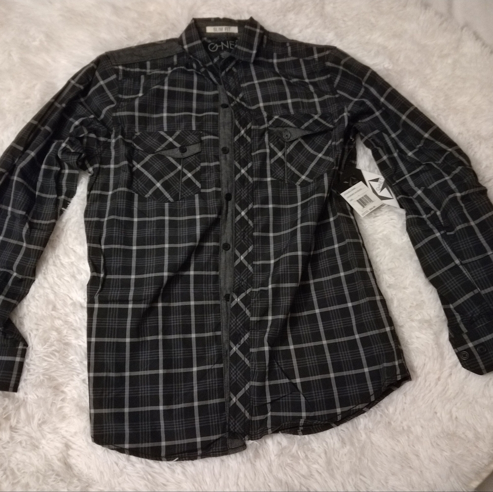 🎉HP🎉 *NWT* 🔥 3/$70 G-NET Men's Dress Shirt - Picture 2 of 5